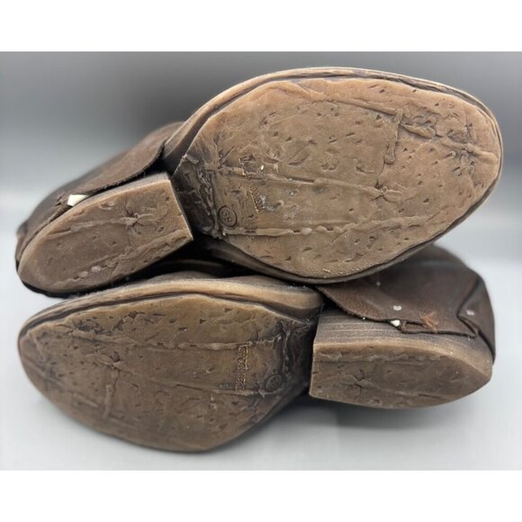 Sheridan Mia Distressed Brown Leather Ankle Boots Womens Size 39 - Picture 6 of 8